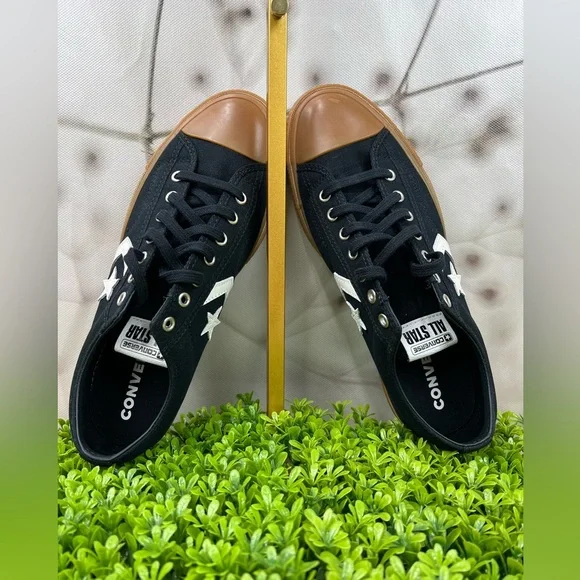 Converse Star Player 76 NEW Low Top Black Canvas Gum Sole Unisex 9.5M/11W - Picture 6 of 12